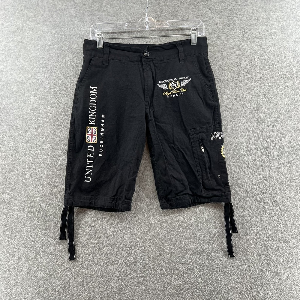 Geographical Norway Men's Size S Black Cargo Outdoor Shorts